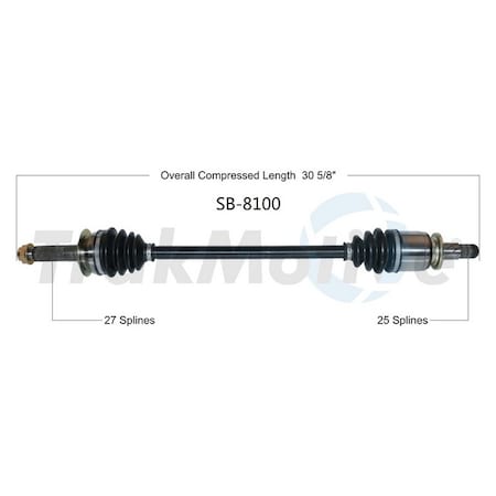 Surtrack Axle Cv Axle Shaft, Sb-8100 SB-8100